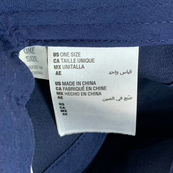 Sun+Stone Men's Navy Solid Panel Adjustable Baseball Cap SZ OS - Picture 7 of 8